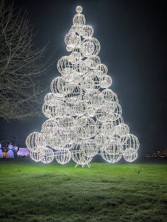 Illuminated Christmas Tree Sculpture