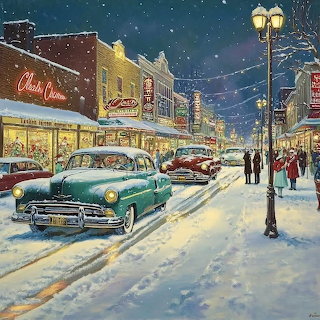 Vintage Christmas Main Street