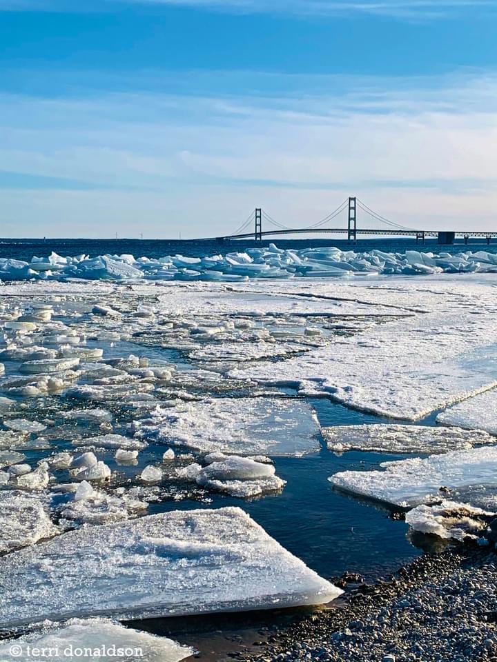 Frozen Lake Bridge