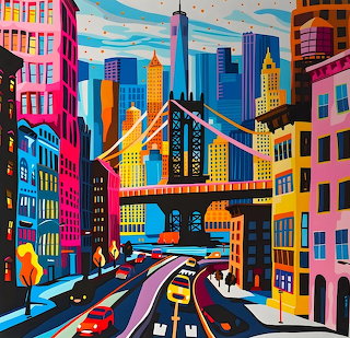 Pop Art City Bridge