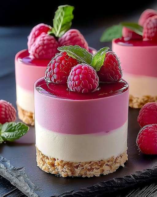 Decorated multi-layer cake with frosting and toppings