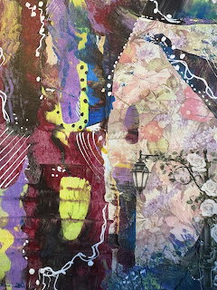 Abstract Mixed Media Collage