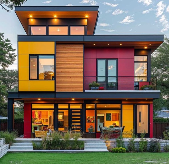 Modern Colorful House