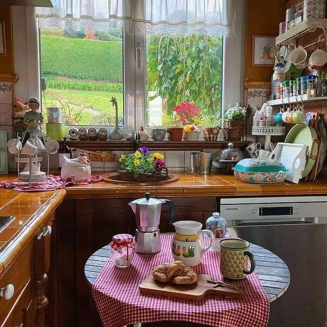Cozy Country Kitchen Interior