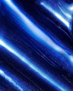 Abstract blue metallic diagonal stripes with glowing white highlights and sparkle texture