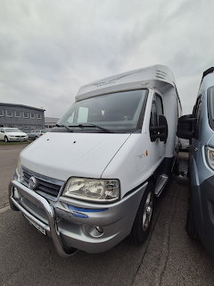 White Camper Van