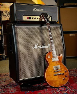 Les Paul Guitar and Marshall Amp