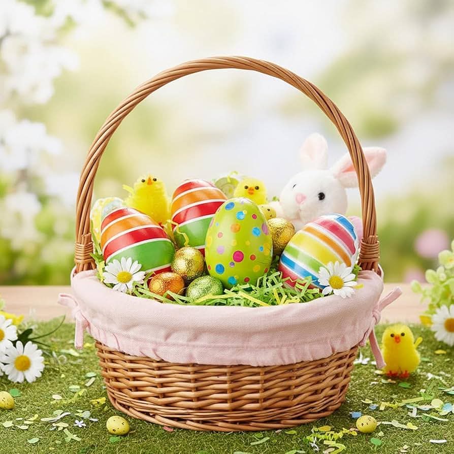 Easter Basket with Eggs