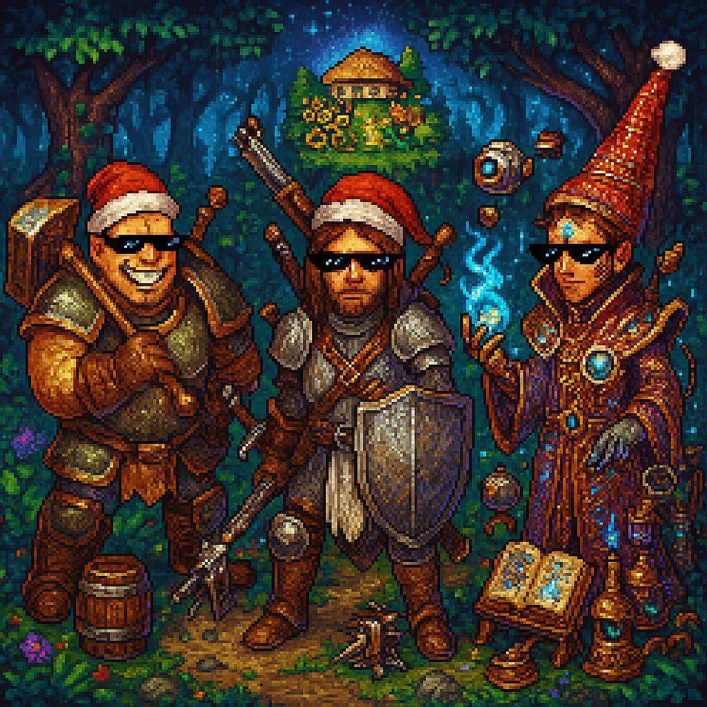 Three Fantasy Adventurers