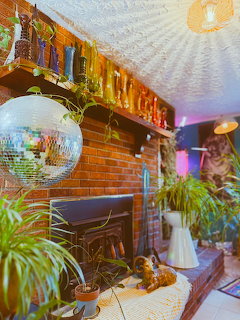 Disco Ball Room with Plants