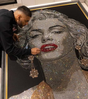Swarovski Crystal Marilyn Monroe Artwork