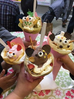 Kawaii Animal Crepe Desserts