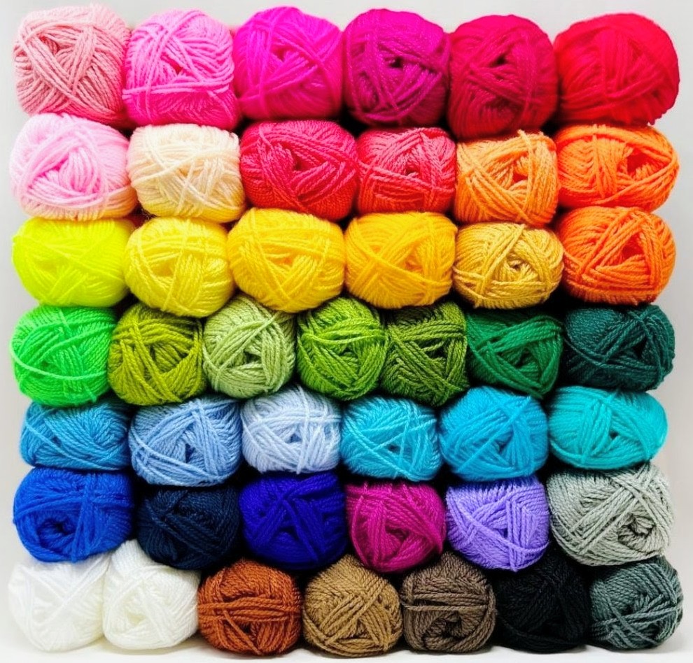 Rainbow Yarn Balls Collection