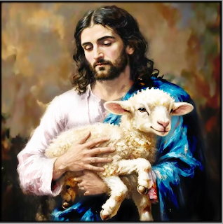 Jesus Holding Lamb