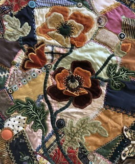 Autumn Flowers Fabric Quilt