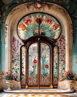 Ornate Art Nouveau Door