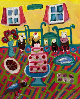 Pink Cake Painting