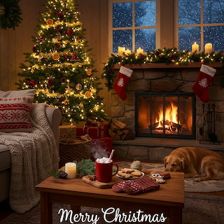 Cozy Christmas Living Room