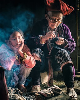 Vietnamese Woman and Granddaughter