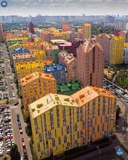 Comfort Town Kyiv Colorful Buildings