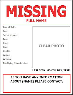 Missing Person Poster