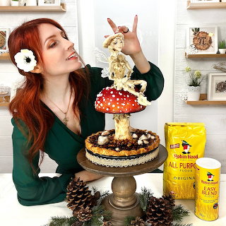 Redhead With Mushroom Cake