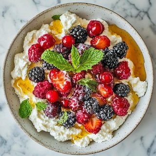 Cottage Cheese Berry Bowl