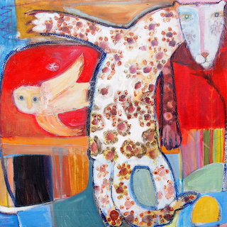 Spotted Panther Folk Art
