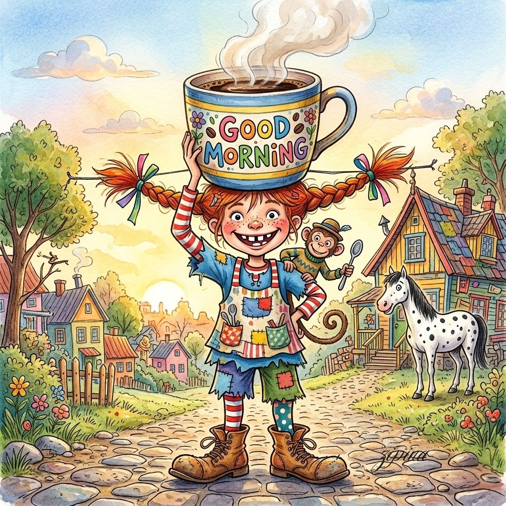 Good Morning Coffee Character