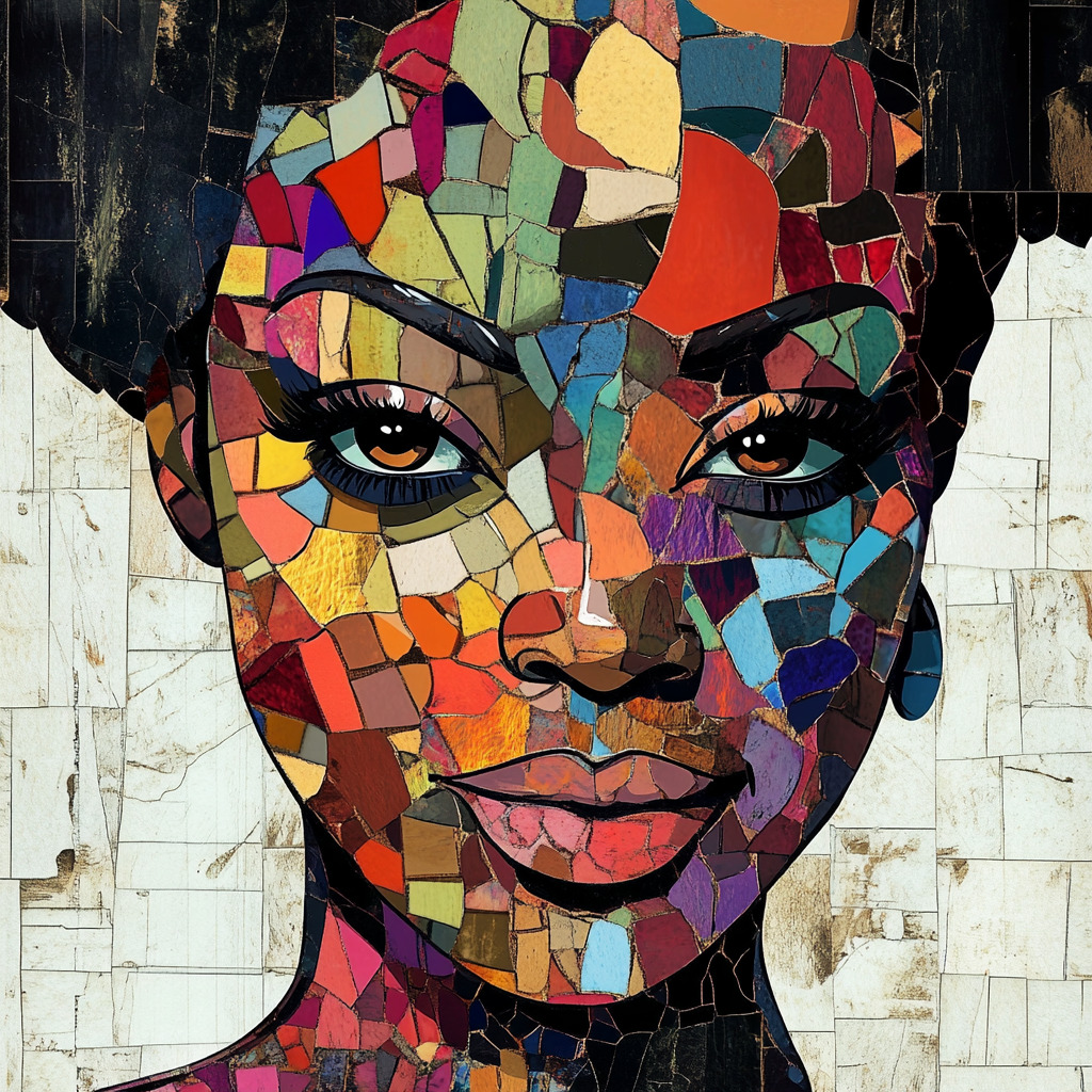 Mosaic Woman Portrait