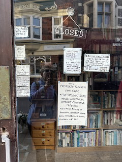 Closed Bookshop Window