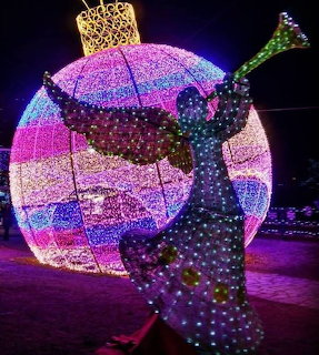 Angel Christmas Light Display