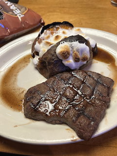 Grilled Steak and Baked Potato