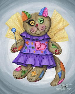 Voodoo Patchwork Cat Doll