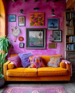 Colorful Bohemian Living Room