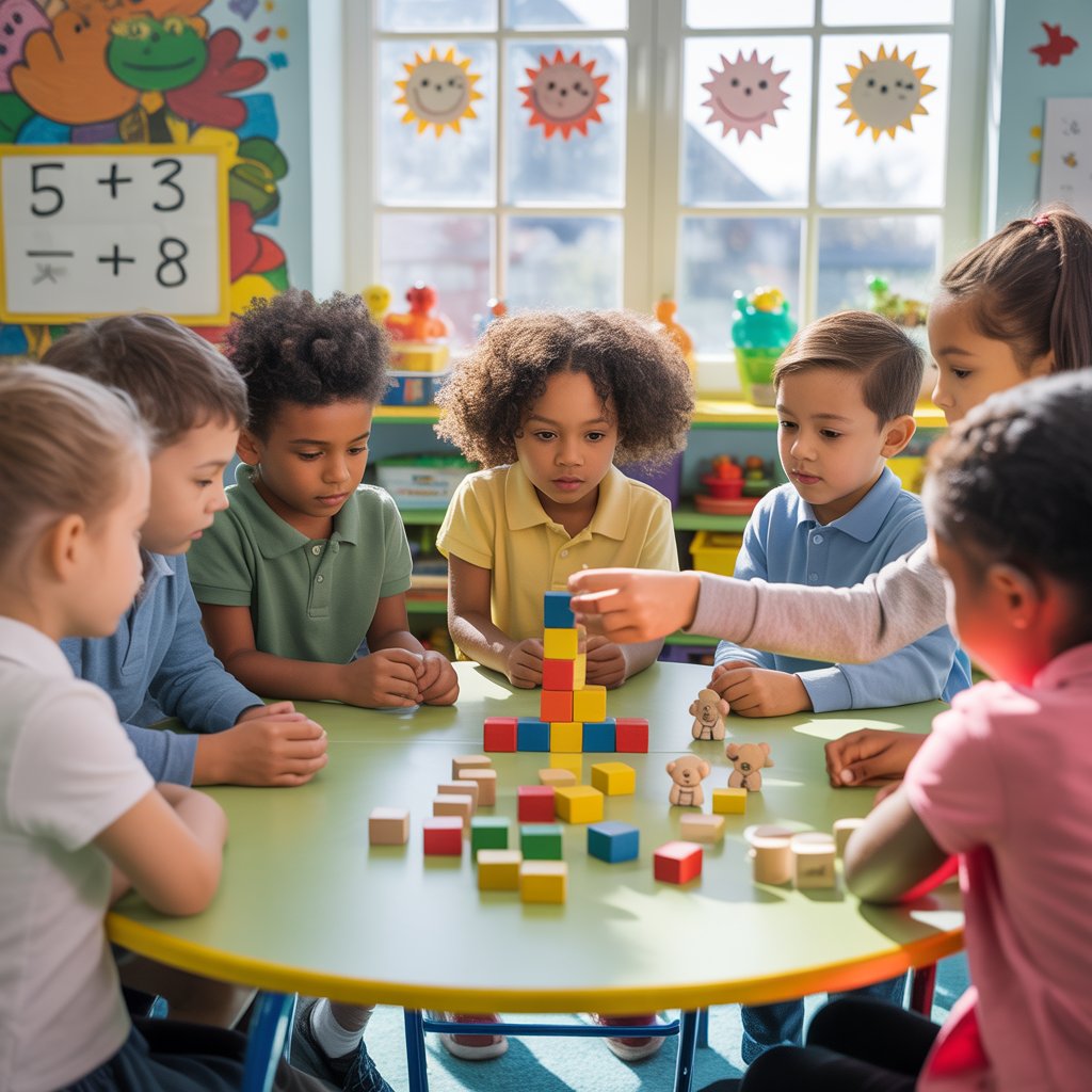 Children Building Blocks