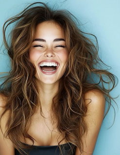 Woman Laughing Portrait