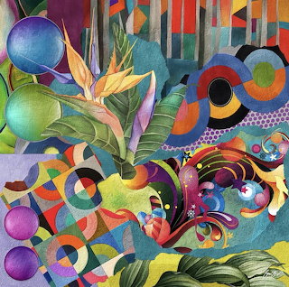 Abstract Botanical Painting