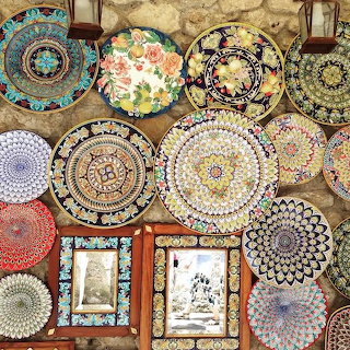 Italian Ceramic Plates Display