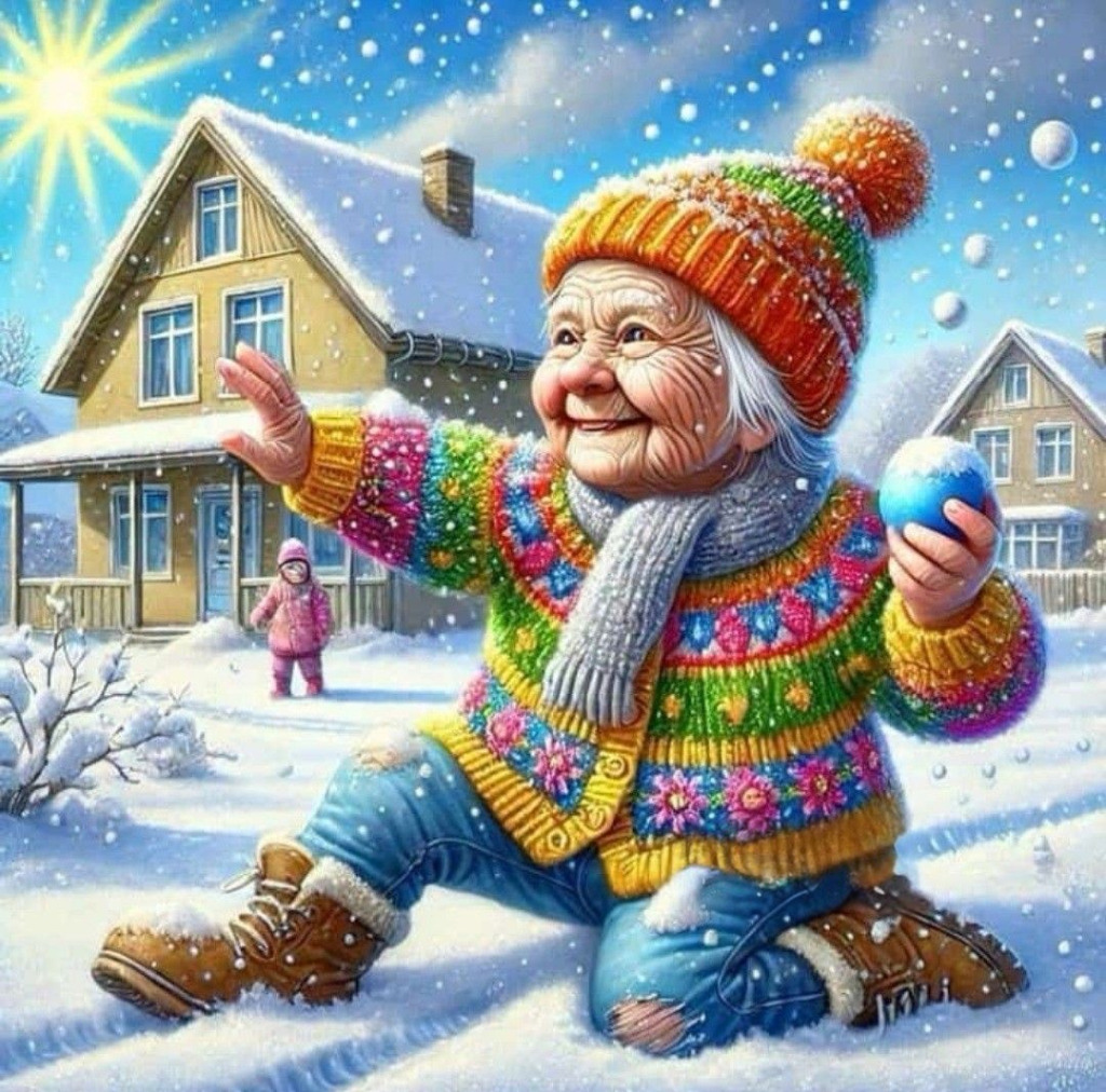 Winter Gnome Snow Scene