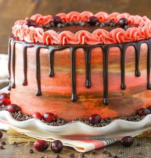 Chocolate Berry Drip Cake