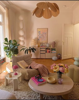 Cozy Pink Living Room