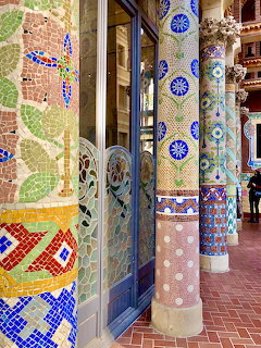 Mosaic Columns Palau de la Música Barcelona