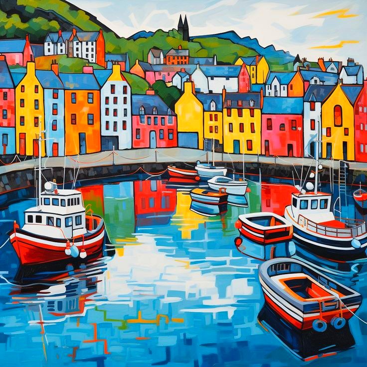 Portree Harbour Scotland