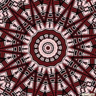 Red Geometric Mandala