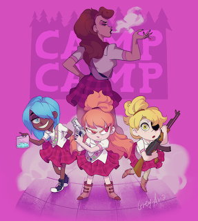 Cartoon Camp Girls