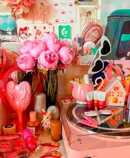 Pink Coquette Vanity Decor