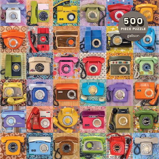 Vintage Rotary Telephones Collage