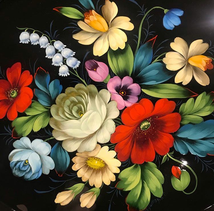 Colorful Floral Bouquet Painting