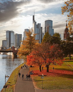 Frankfurt Skyline in Autumn